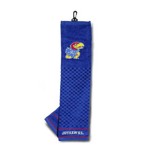 21710: Embroidered Golf Towel Kansas Jayhawks